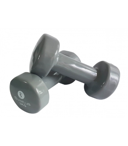 Picture of Set of epoxy-coated dumbbell dumbbells 2 x 3kg