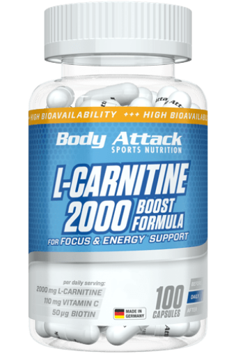 Picture of  L-CARNITINE 2000 BODY ATTACK - 100 CAPS