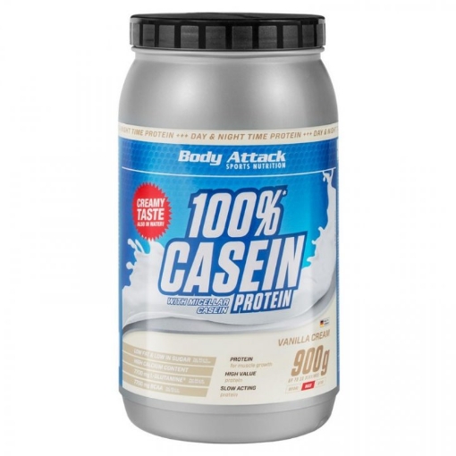 Picture of CASEIN PROTEIN 100% - 900G VANILLA BODY ATTACK