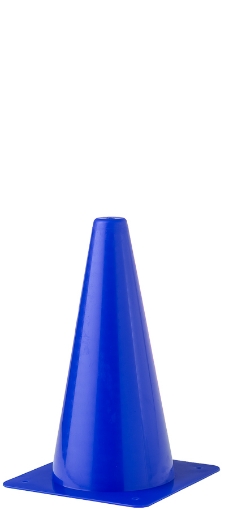 Picture of Plastic Training Cone 23cm - Blue - Teamsport