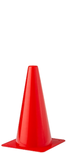 Picture of Plastic Training Cone 23cm - Red - Teamsport