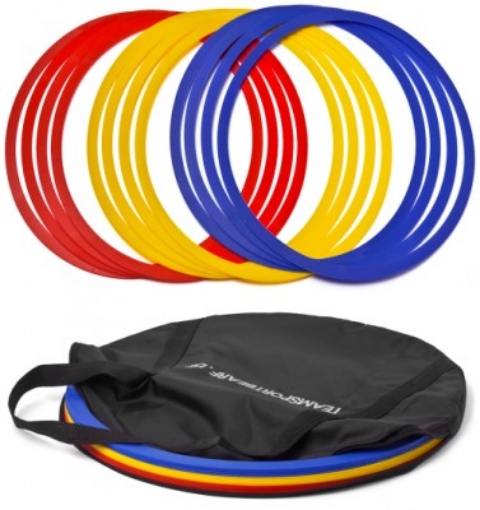 Picture of Set of 12 Hoops with Cover 40cm - TEAMSPORT