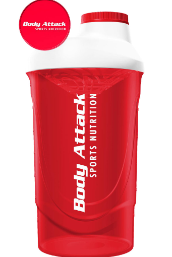 Picture of RED-WHITE SHAKER 600 ML BODY ATTACK