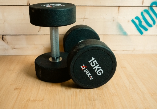 Picture of Set of 2 Round Dumbbells 15 Kg - DEKAI