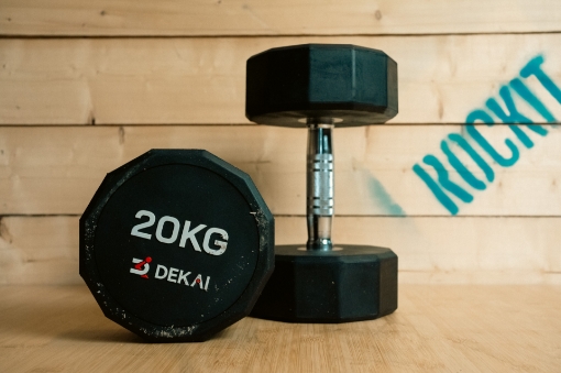 Picture of Set of 2 Rubber Dumbbells 20Kg - DEKAI