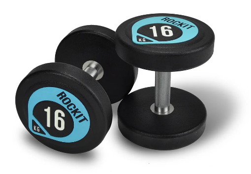 Picture of Set of 2 Round Dumbbells 14Kg - ROCKIT