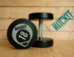 Picture of Set of 2 Round Dumbbells 18Kg - ROCKIT