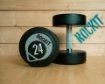 Picture of Set of 2 Round Dumbbells 24Kg - ROCKIT