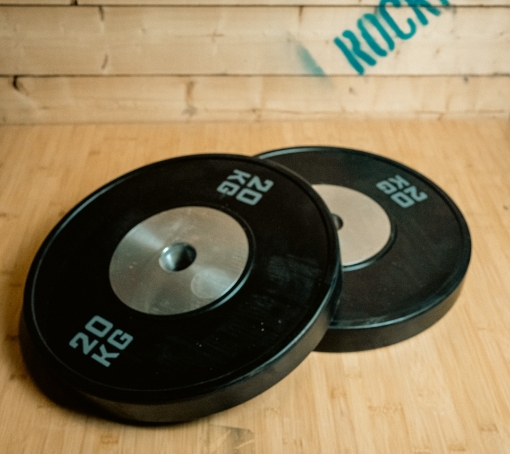 Picture of Set of 2 Black Olympic Plates 20Kg