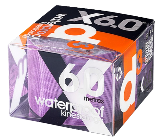 Picture of X6.0 Kinesiologic Tape Xtreme Purple 5cm x 6m - d3Tape